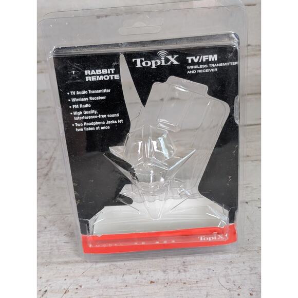 TopiX TV/FM Wireless Audio Transmitter Receiver TE-323 Anthropomorphic Rabbit - Picture 9 of 11